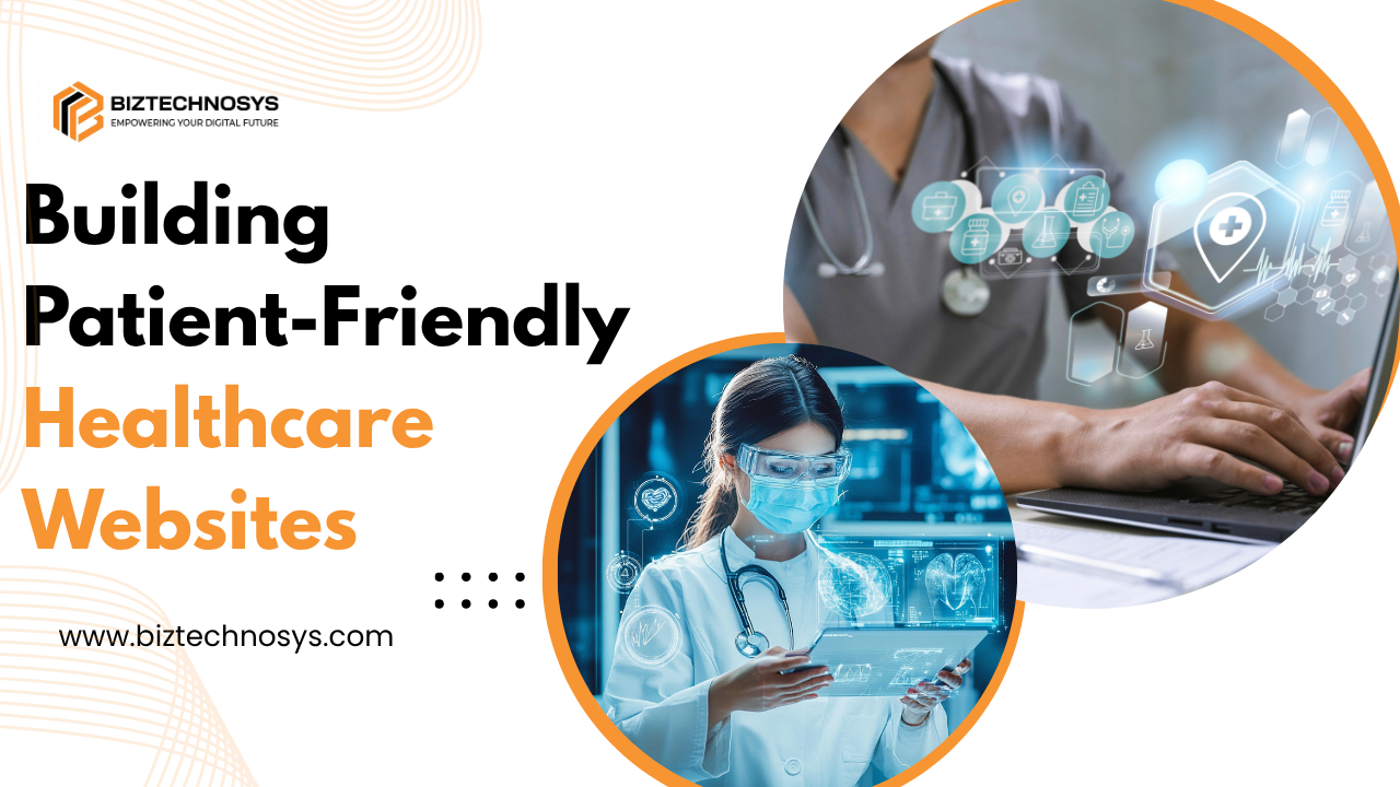Healthcare professionals using digital tools for patient-friendly websites.